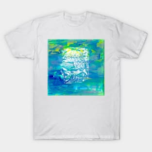 Fish Stamp on Abstract Background T-Shirt